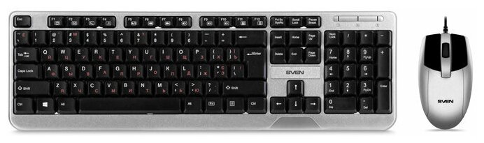 Набор клавиатура+мышь SVEN KB-S330C черный Sven KB-S330C Black-Silver (SV-017309)