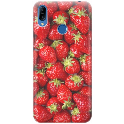 фото Re:pa накладка transparent для asus zenfone max (m2) zb633kl с принтом "клубника"