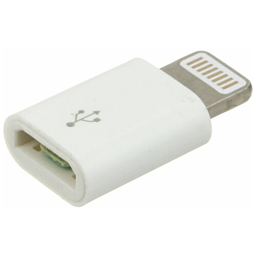 Переходник microUSB B(G)-Lightning 5 пластик