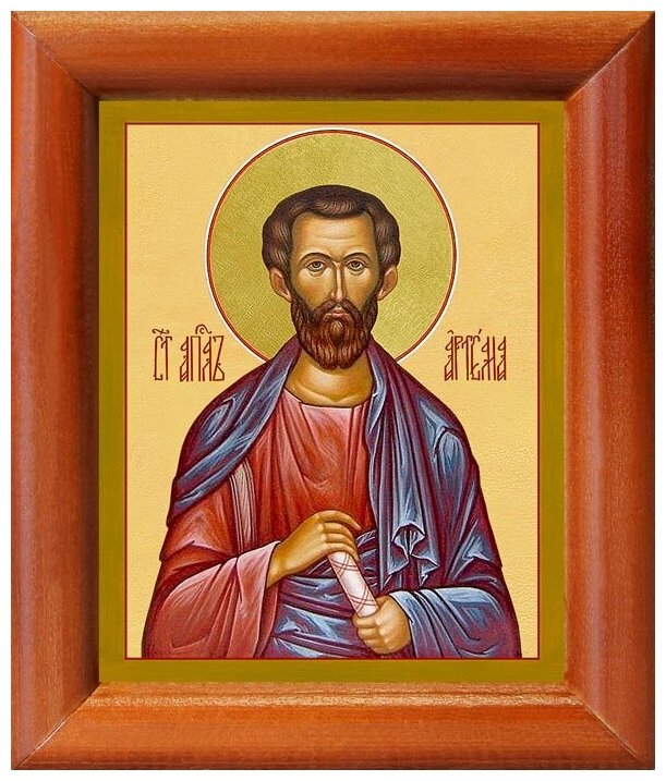 Апостол от 70-ти Артема Листрийский, епископ, икона в рамке 8*9,5 см
