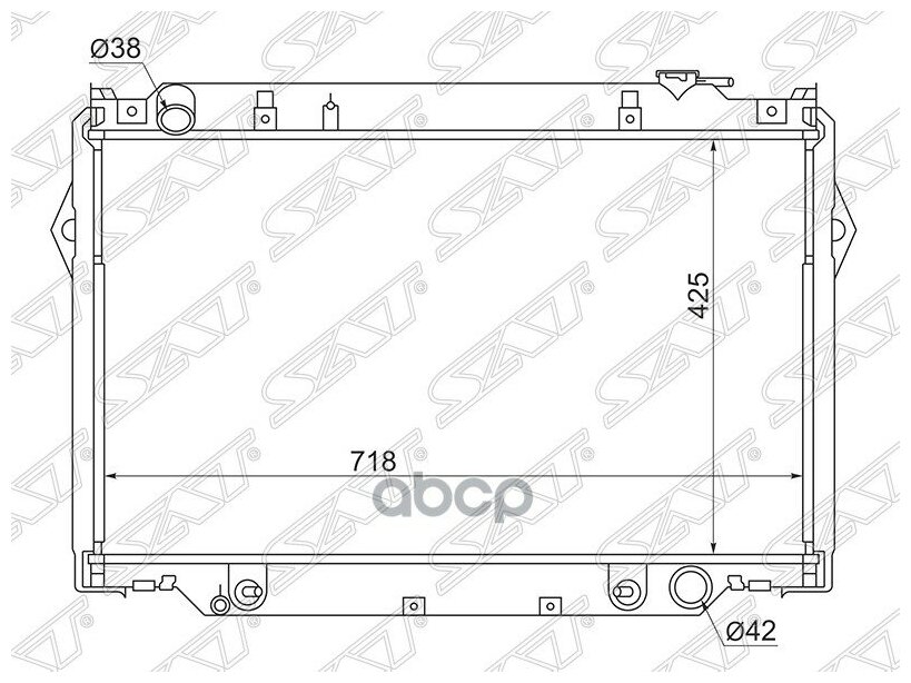 Радиатор TOYOTA LAND CRUISER 80 FZJ80 4.5 90-98