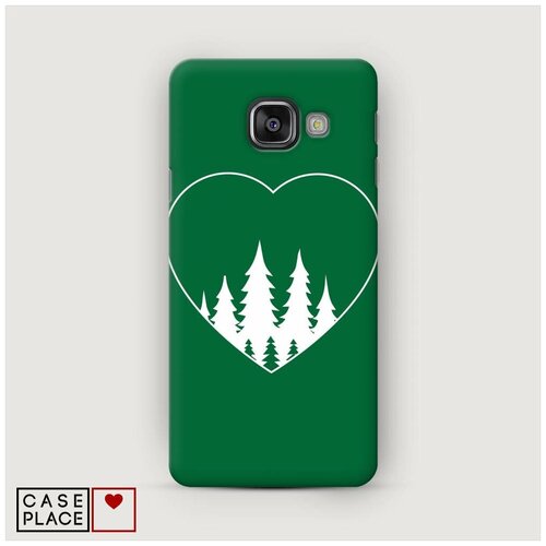 фото Чехол пластиковый samsung galaxy a3 2016 елки в сердце case place