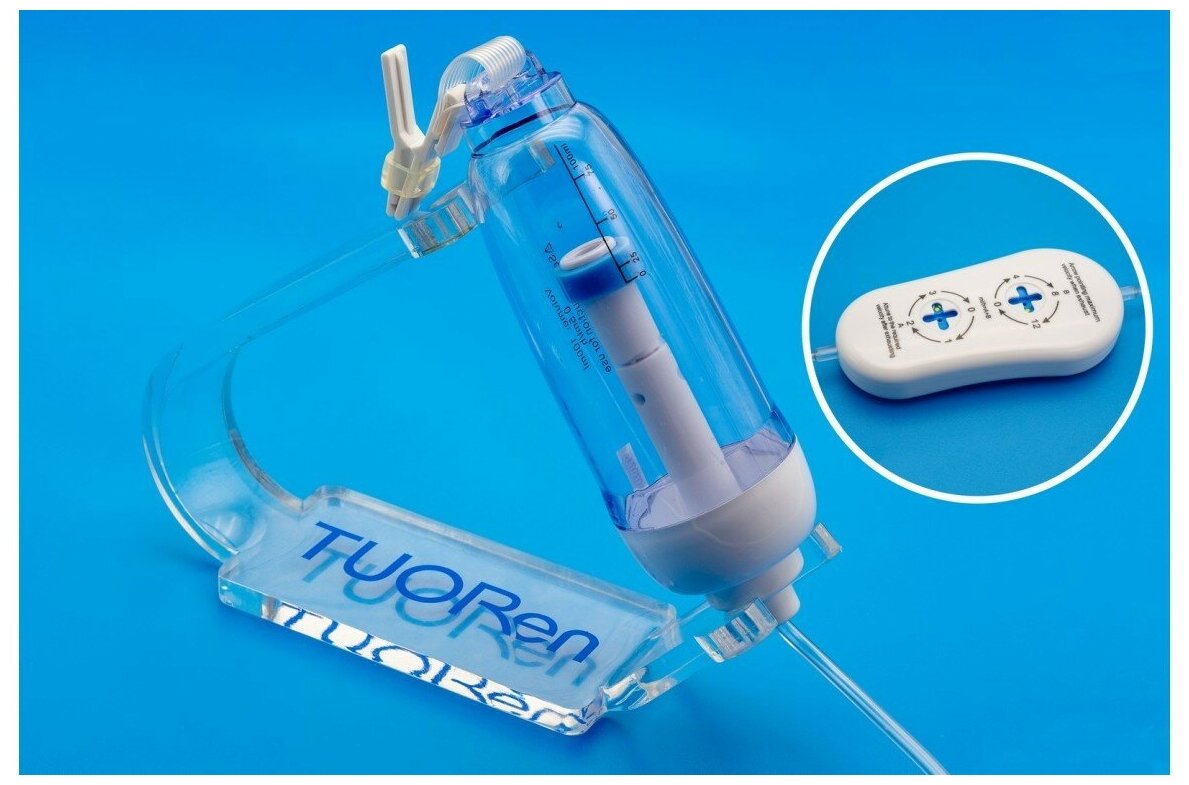 Одноразовая инфузионная помпа Tuoren, объем 100 мл, с регулятором скорости инфузии(0.5-1-1.5-2-2.5-3-3.5-4-4.5-5-5.5-6-6.5-7-7.5) мл/час