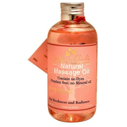 Массажное масло для тела Дикая роза Indian Khadi, 200 ml