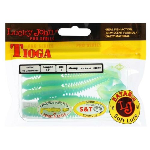 фото Виброхвост lj pro series tioga съедобный 10 см t57, (набор 5 шт) 6967726 lucky john