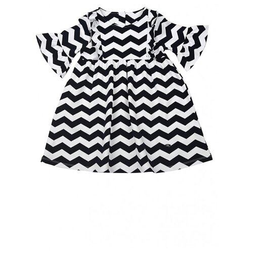 фото Платье mini maxi, хлопок, трикотаж, геометрический принт, размер 104, синий