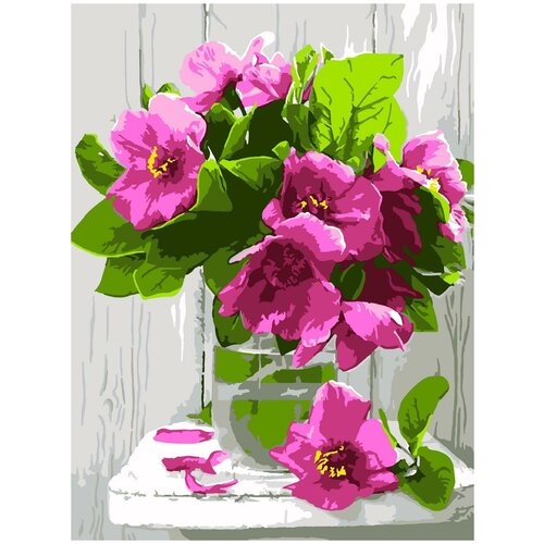 фото Набор для творчества lori картина по номерам цветы