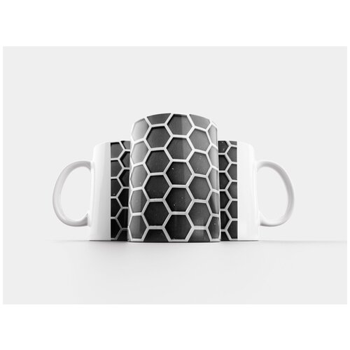 фото Кружка "металл, металлический, шаблон" 320 мл lotsprints