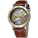 Стильные мужские наручные часы скелетоны с автоподзаводом - изображение
