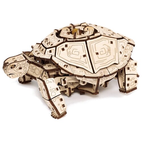 фото Сборная модель eco wood art ewa механическая черепаха