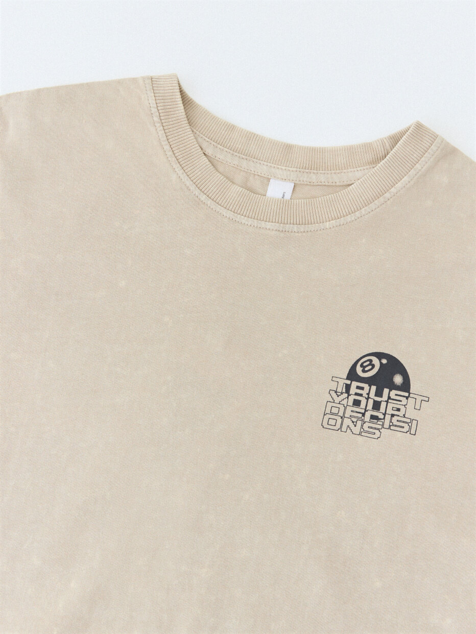 Футболка Sela, размер 164, грибной — фото 1