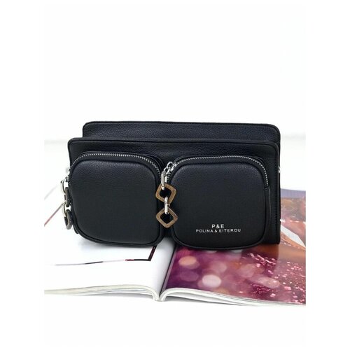 фото Сумка женская 4027b9540-1k black polina & eiterou