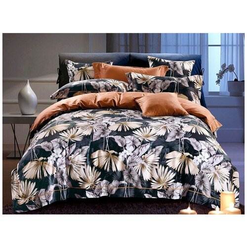 Комплект постельного белья семейный (дуэт) Люкс Сатин, 100% хлопок