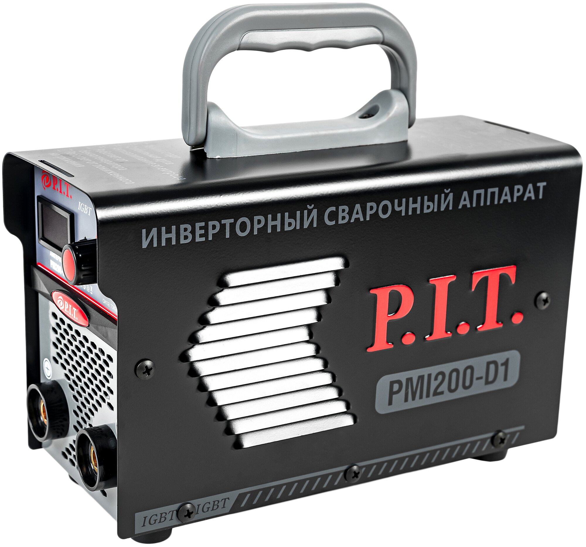 Сварочный инвертор P.I.T. PMI200-D1 IGBT (200 А ПВ-60 1 6-3.2 мм 4квт от пониж.тока 170 гор старт)