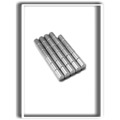 Неодимовые магниты MaxPull прутки 10х15 мм набор 6 шт. в тубе