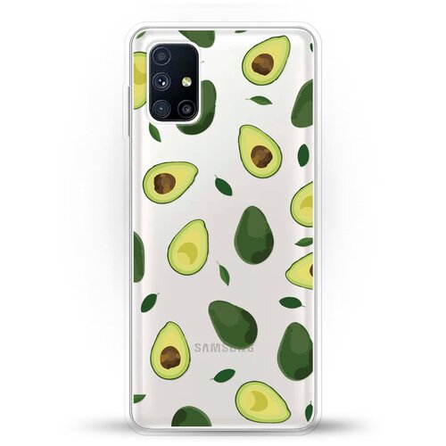 фото Силиконовый чехол узор из авокадо на samsung galaxy m51 andy & paul