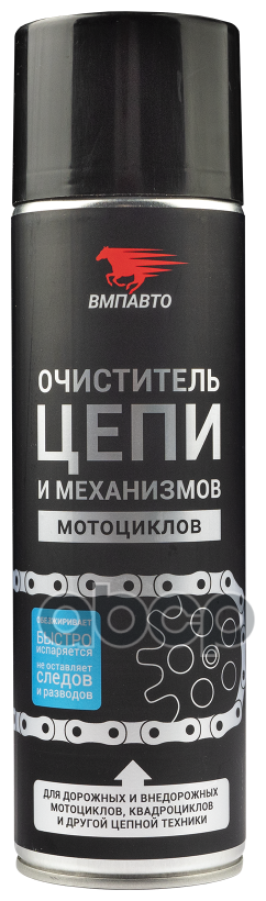 Очиститель Цепи И Механизмов Мотоциклов, 650мл Флакон-Аэрозоль ВМПАВТО арт. 8410