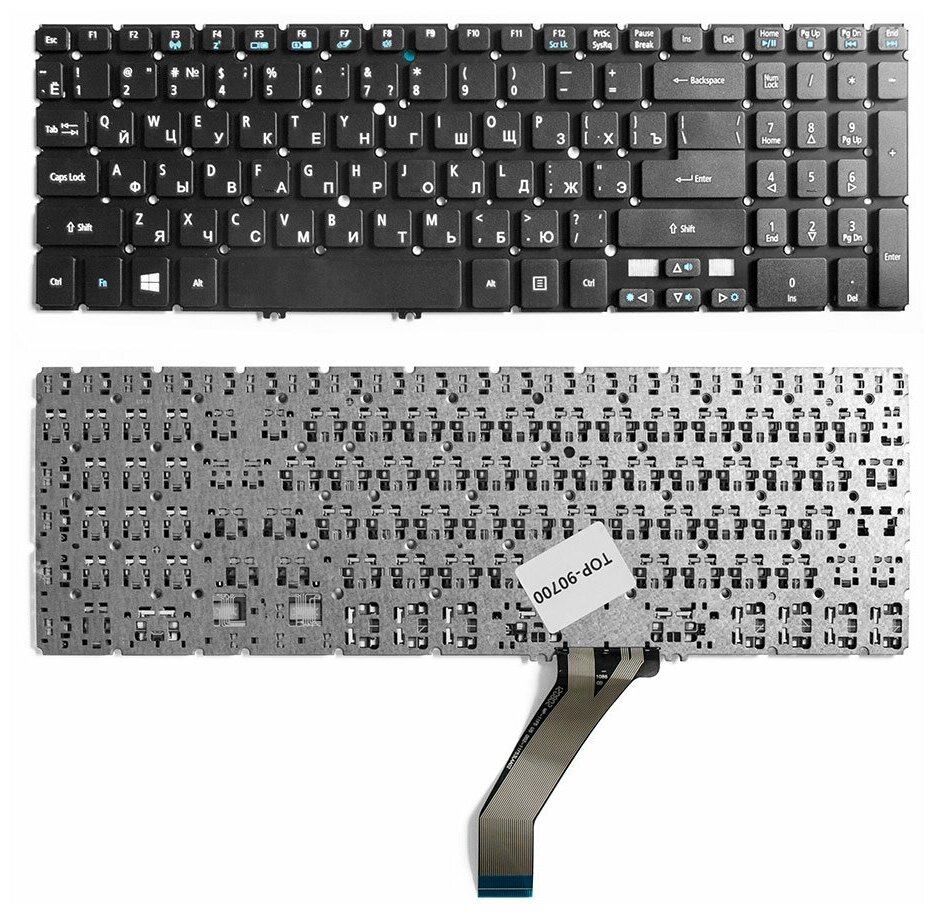 Клавиатура для ноутбука Acer Aspire V5-531 V5-551 V5-571 pn NSK-R37SQ 0R NSK-R3KBW 0R NSK-R3JBC 0R 909₽