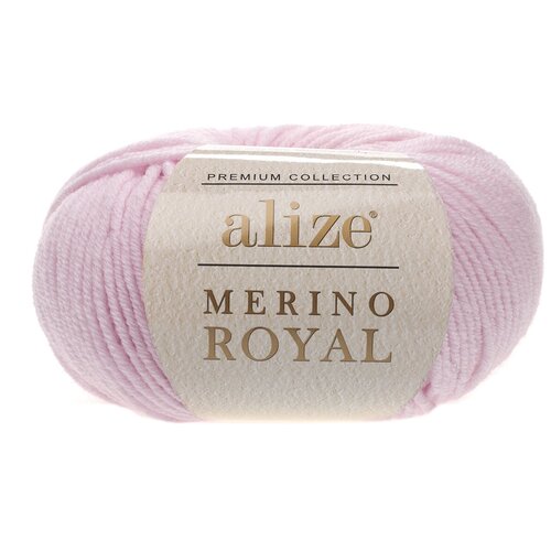 ALIZE MERINO ROYAL цвет 31 светло-розовый, (ализе мерино роял), 50 г, 100 м, 10 мотков alize merino royal цвет 31 светло розовый ализе мерино роял 50 г 100 м 10 мотков