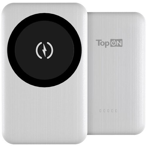 Внешний аккумулятор TopON TOP-M5 5000mAh MagSafe Qi 15W, PD 20W белый .