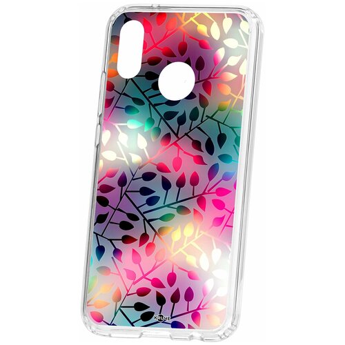 фото Чехол на huawei p20 lite / nova 3e kruche print цветные листья / чехол для huawei / чехол с рисунком / чехол с принтом / чехол для хонор / чехол для хуавей / бампер на хуавей / чехол накладка для хонор / противоударная накладка для honor huawei / защита для honor / защита на huawei / cиликоновый чехол для huawei honor / пластиковый чехол на huawei / защитный чехол для honor / чехольчик / защита телефона / ударопрочный чехол кruче