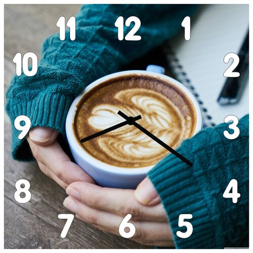 фото Svs настенные часы svs 4001714 kitchen капучино с теплотой