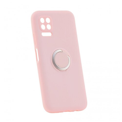 фото Чехол на huawei p40 lite derbi slim silicone-3 с кольцом розовый песок