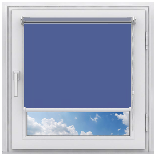 фото Рулонная штора на окно мини эко (синий, 70, 235) мастер плюс