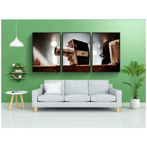 фото Набор модулных постеров для интерьера "камера, винтаж, фотография" 60x90 см. в тубусе, без рамки lotsprints