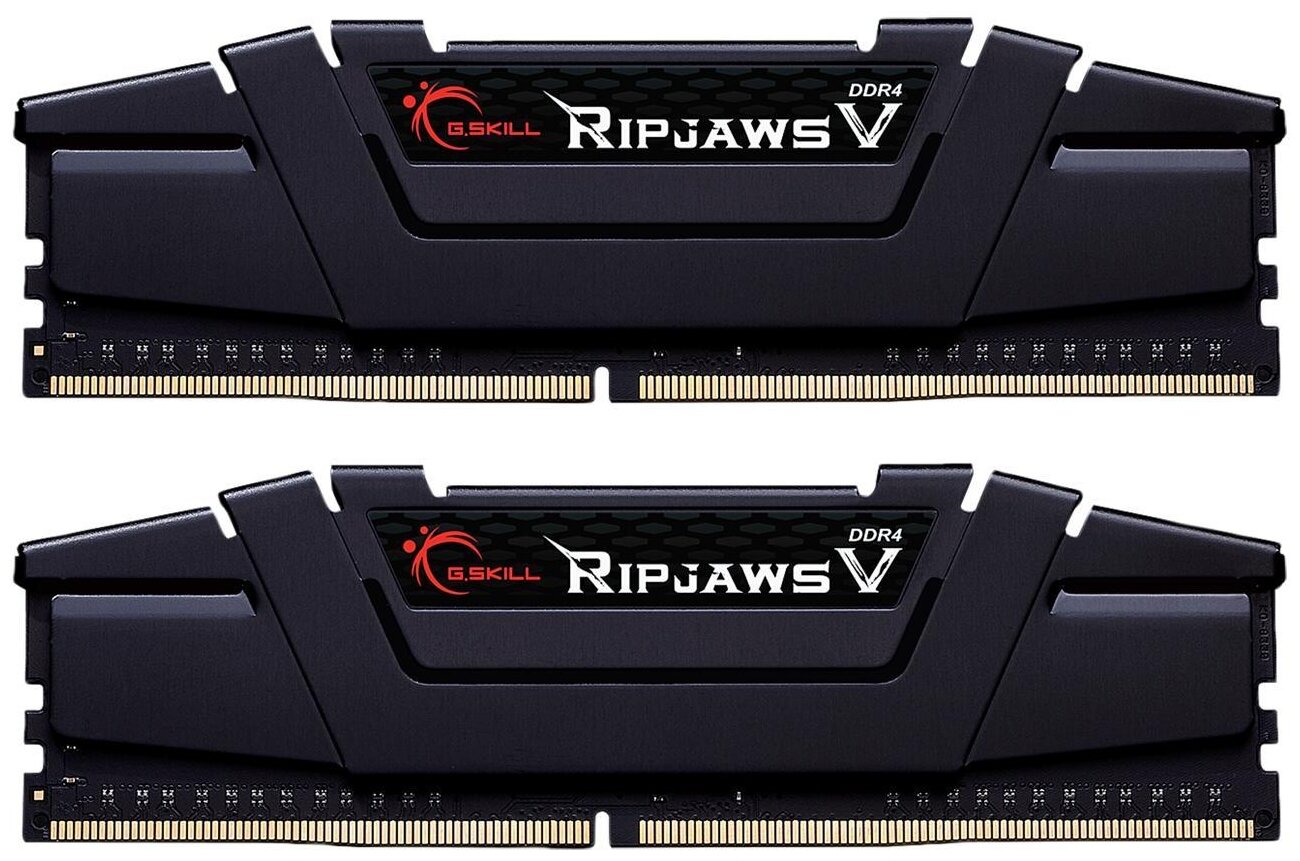 Оперативная память G.SKILL Ripjaws V Series DDR4 4000 (PC4 32000) DIMM 288 pin, 16 ГБ 2 шт. 1.40 В, CL 18, F4-4000C18D-32GVK