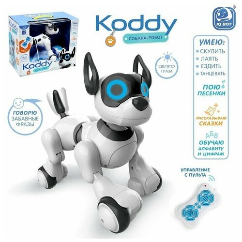 IQ BOT Робот собака Koddy IQ BOT, на пульте управления, интерактивный: звук, свет, танцующий, музыкальный, на аккумуляторе