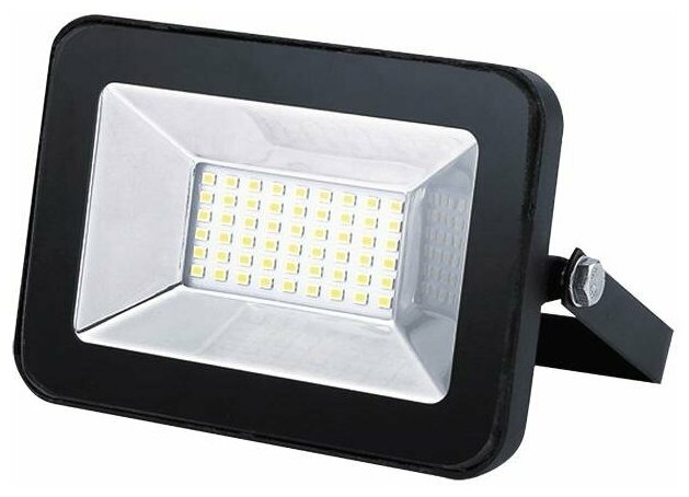 Прожектор LED 20W 6500K IP65 плоский черный IONICH