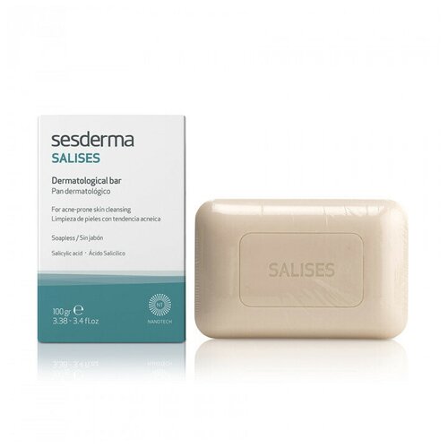 Sesderma SALISES Facial/body Dermatological Bar - Мыло дерматологическое для лица и тела, 100 гр