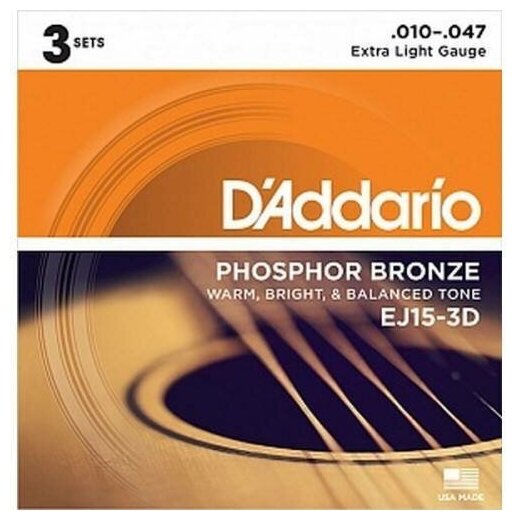 Комплект D'ADDARIO EJ-15-3D