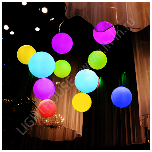 Подвесной светильник шар разноцветный Moonlight 40 см 220V RGB_YM