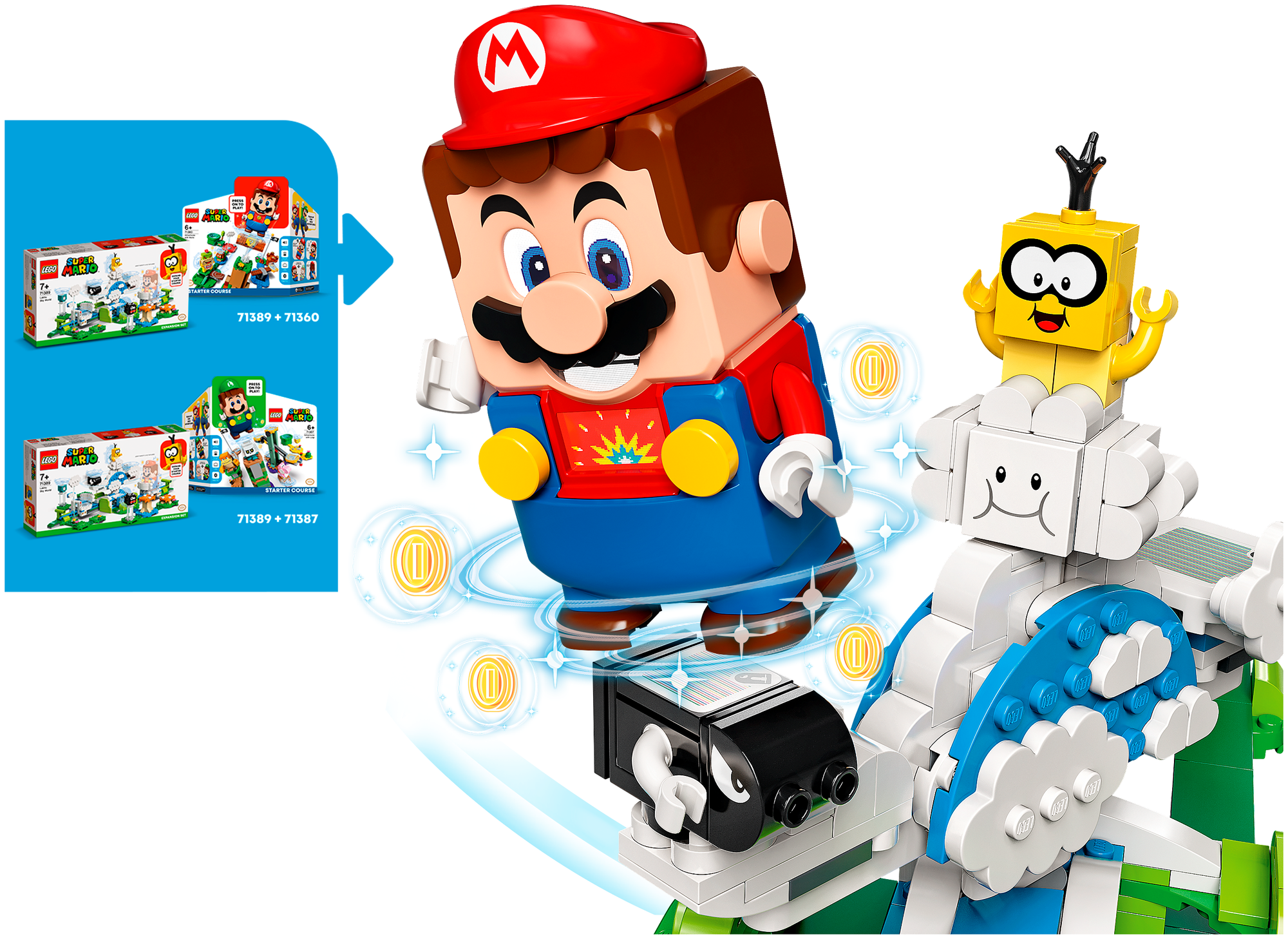 Конструктор LEGO Super Mario Дополнительный набор Небесный мир лакиту - фото №7