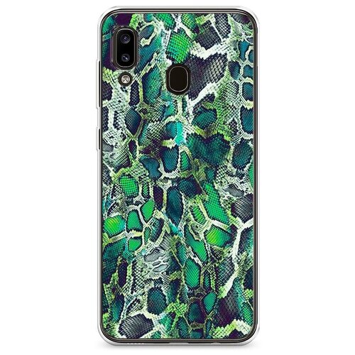 фото Силиконовый чехол "зеленая кожа змеи" на samsung galaxy a30 / самсунг галакси а30 case place
