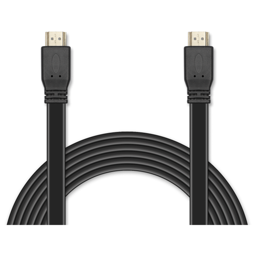 Цифровой кабель HDMI- HDMI c плоским поперечным сечением провода JA- HD10 5 м (версия 2.0 с поддержкой 3D, Ultra HD 4К/Ethernet, 19 pin, 28 AWG, CCS, коннекторы HDMI с покрытием 24- каратным золотом)