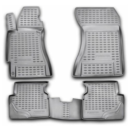 фото Коврики в салон subaru forester 2 2002-2008, 4 шт. (полиуретан) nlc.46.01.210 18021
