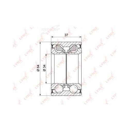 фото Lynxauto wb1241 подшипник ступицы, комплект