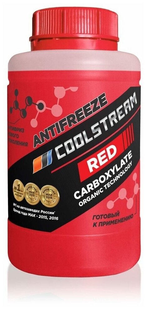 Антифриз Красный 0.9л. Coolstream арт. CS010901RD