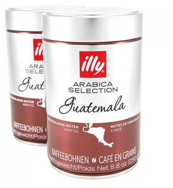 Кофе в зернах Illy Гватемала, 2 уп., 250 г - фотография № 1