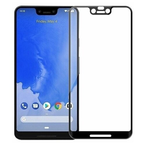 фото Защитное стекло для (google pixel 3 xl) олеофобное / закаленное/ противоударное / полноэкранное, full glue (черная рамка) чехлы и стекла