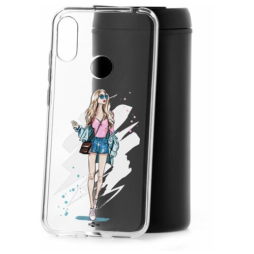 фото Чехол на huawei y6 2019 kruche print fashion girl / чехол для huawei / чехол с рисунком / чехол с принтом / чехол для хонор / чехол для хуавей / бампер на хуавей / чехол накладка для хонор / противоударная накладка для honor huawei / защита для honor / защита на huawei / cиликоновый чехол для huawei honor / пластиковый чехол на huawei / защитный чехол для honor / чехольчик / защита телефона / ударопрочный чехол кruче,kruche