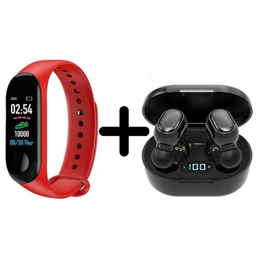 Умные часы BandRate Smart BRSM333PLBR-SET3 с беспроводными наушниками ЧСС тонометром 315000₽