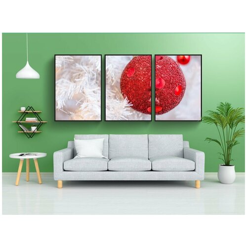 фото Набор модулных постеров для интерьера "с новым годом, счастливого нового 2018 года, новый" 60x90 см. в тубусе, без рамки lotsprints