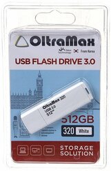 USB Flash Drive 512Gb - OltraMax 320 3.0 White OM-512GB-320-White