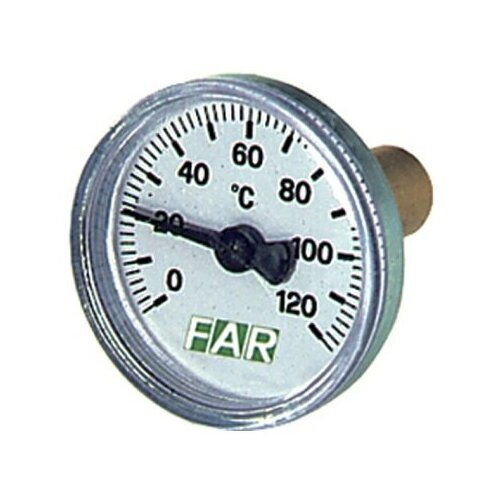 Термометр FAR 0-120°C, зонд 36 мм, O 40 мм, торцевое соединение 3/8