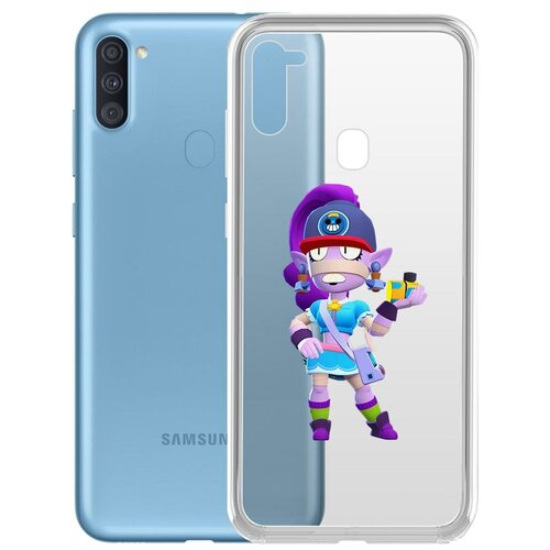 фото Чехол-накладка clear case brawl stars-суперфанатка эмз для samsung galaxy a11/m11 (a115/m115) krutoff group