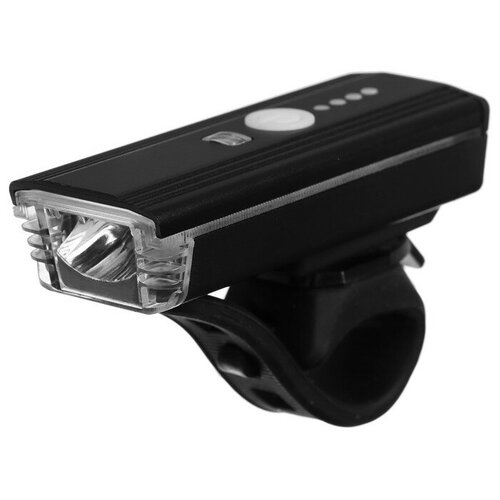 фото Фонарь велосипедный передний, 1 светодиод, 5 режимов ___